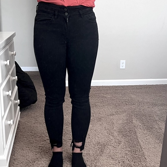 Buckle black skinny jeans - Kancan - Picture 4 of 5